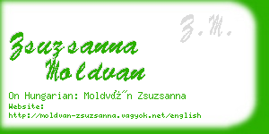 zsuzsanna moldvan business card